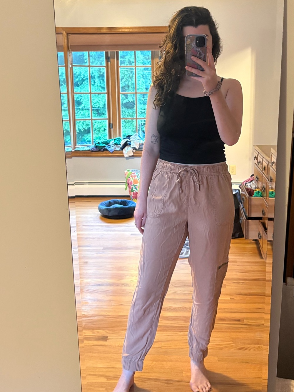 Drawstring Lyocell Jogger Pants